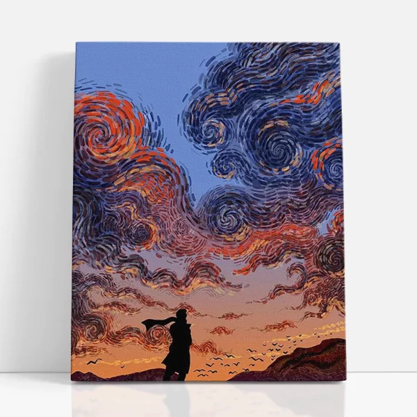 van gogh napfelkelte számfestő szemből