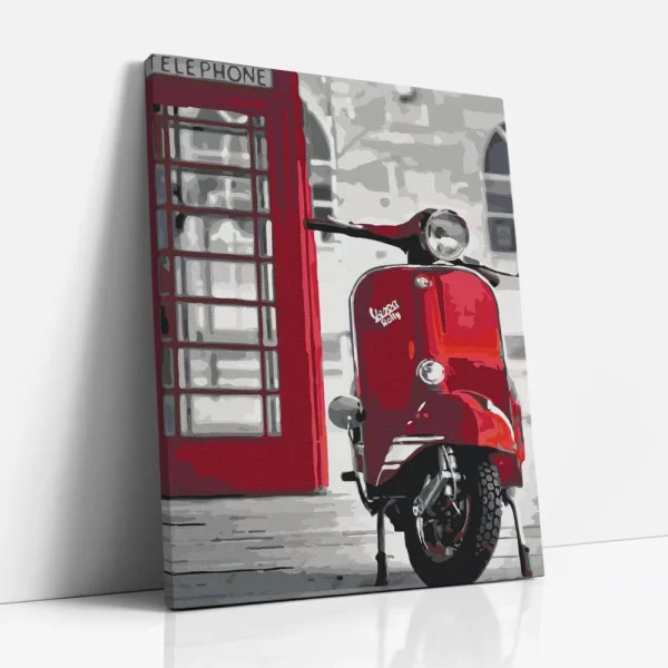 vespa számfestő oldalról